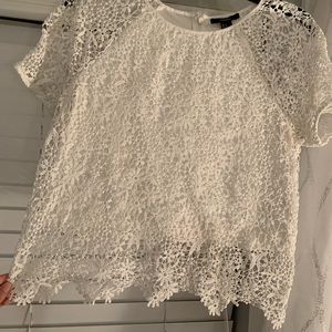 Forever 21 crop top lace blouse